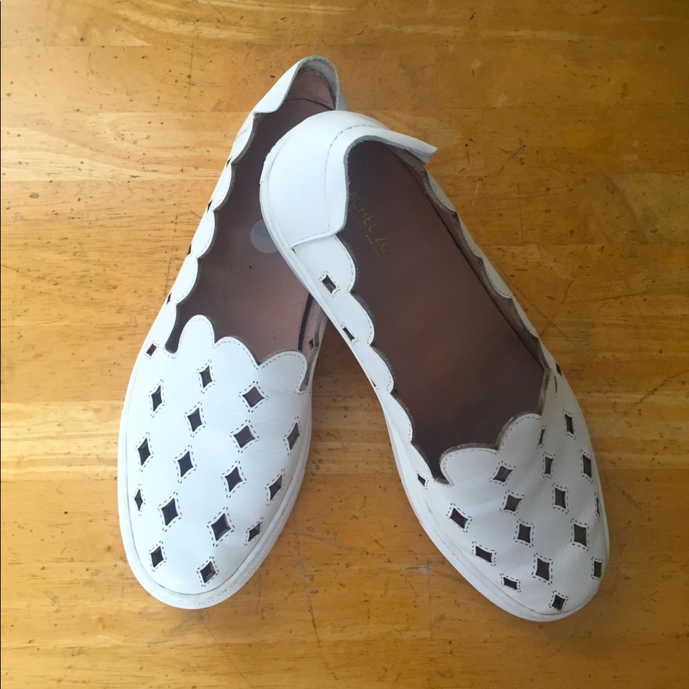Rachel Zoe White Slip-ons